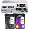 AWDAXC Testina di stampa X4E75A MOH50A, compatibile per HP 508 510 511 516 518 519 531 536 538 539 618 525 528 582 585 588 589 —— Alta quantità di stampa con chip Combo Pack