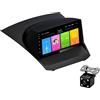 BIEKANNM Autoradio Android 12 Mainframe Ultrasottile Per Ford Fiesta 2009-2017 Navigazione GPS Touch Screen Da 9 Pollici Lettore Multimediale Radio Ricevitore Satellitare Supporto WIFI Bluetooth FM RDS SWC USB