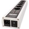 Supra Cables Netzleiste 6-fach mit Schalter und Überspannungsschutz MD - 06 EU/SP MK 3 Ü - Schutz/Switch