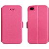 unebkannt Book Case 3 Pink per Sony Xperia M5 E5603 E5606 E5653 Xperia M5 Dual Cover Custodia con apertura flip portafoglio libro Flexi Form plastica TPU supporto per carte di credito