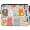 WDdZzyy Custodia per laptop da 15-16 pollici, elegante custodia per computer portatile, stile bohémien, con gatti, colorata, safari, borsa da viaggio per laptop da viaggio e lavoro