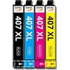 AMG Sales Cartucce Compatibili con Epson 407 407 XL per Epson Workforce Pro WF-4745 WF-4745DTWF, 1 Nere, 1 Ciano, 1 Magenta, 1 Giallo (4)