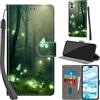 Haninsuze Cover per iPhone 16 Plus Custodia Cover Pelle Libro Portafoglio con Porta Carte Magnetica Protezione Antiurto Cuoio Flip Case Custodia Cover per iPhone 16 Plus, Farfalla