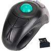 Scalewbin Mouse Wireless 2.4G Ergonomico Con Trackball Palmare - Air Mouse USB Ottico Per Laptop