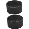 NUOBESTY Copertura Oculare per Osservazioni Chiare Protezione Occhio in Gomma Nera 2 Pezzi 36-38mm Morbida e Confortevole per Microscopio Stereo