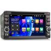 Erisin 8 Core 4+64GB Android 14 Universale 6,2 pollici Autoradio GPS Navigatore 2 Din per Nissan Supporto Wireless Carplay Android Auto Bluetooth WiFi SWC A2DP RDS DVD DAB+ Schermo tattile