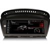 Erisin 8-Core 8.8 Pollice CarPlay Android 14 Autoradio GPS Navigatore per BMW Serie 3 E90 E91 E92 E93 Serie 5 E60 E61 Serie 6 E63 E64 CCC Supporta Schermo IPS Bluetooth DAB+ Android Auto WiFi 4GB+64GB