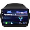 SXAUTO Android 14 IPS Autoradio Per Hyundai IX35 (2010-2017) - 2G+32G - Senza fili Carplay & Android Auto - GRATUITI Telecamera - DAB Fast-boot Volante DSP WIFI Bluetooth EQ GPS - 2 Din 10.1 Pollici