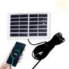 Qkbuza Caricabatterie a pannello solare per campeggio,Caricatore a pannello solare - Caricabatterie rapido Caricabatterie tipo C,Batteria portatile da 1,2 W 6 V, pannello di ricarica solare,