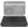 Geekria Custodia rigida da viaggio per tastiera, compatibile con Logitech Wave Keys MK670 Combo/Tastiera ergonomica wireless Wave Keys (grigio scuro)