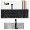 new net - Tastiera Compatibile con Notebook ASUS K550V, K550VX, P550C, P550, P550CC, P550CA, P550L, P550LA, R510, R510C, R510CA [Senza Frame - Colore Tasti Nero - Italiana]