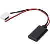 Qiilu - Adattatore AUX Bluetooth per auto, modulo AUX Bluetooth, adattatore AUX Bluetooth per veicoli da auto, 12 pin a terra 12 V, adatto per MCD RNS 510 RCD 200210300310500510