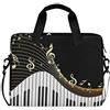 TropicalLife OOWOW Borsa Del Computer Portatile per Le Donne Uomini Pianoforte Tastiera Musica Note Arte Leggero Valigetta 14 15.6 16 pollice Laptop Sleeve Caso Del Manicotto Del Computer Borsa Messenger