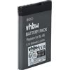 vhbw batteria compatibile con Nokia 2760, 2360, 7370, 6111, N76 smartphone cellulare (600mAh, 3,7V, Li-Ion) - Sostituisce BL-4BA