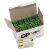 GP 9V-PP3 Batterie Super Alcaline, Color Oro/Verde/Bianco [confezione da 10]