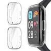 GIOPUEY [2 Pezzi Cover per Xiaomi Redmi Watch 3 Active, Soft TPU, Shock Resistant, Xiaomi Redmi Watch 3 Active Custodia - Transparent+Transparent