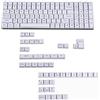 YMDK Keycap UK laser-etched per tastiera meccanica MX YMD96 KBD75 104 87 61 (bianco, ISO italiana)