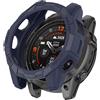 Ruentech Custodia protettiva compatibile per Garmin Fenix 7X/Fenix 7X Pro, in TPU per Garmin EPIX Pro 51 mm Smart Watch accessori (blu)
