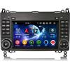 Erisin 7 8-Core 4GB+64GB Android 16 Autoradio Navigatore GPS per Mercedes Benz Classe A W169 Classe B W245 Sprinter Viano Vito per VW Crafter Incorporata CarPlay Android Auto Bluetooth DSP DAB+ WiFi