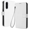 RonRun RonRon Cover Samsung Galaxy A56 Libro, Flip Custodia Portafoglioin Pelle, Antiurto case per Samsung Galaxy A56, bianca