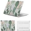 HLAAJJX Custodia Laptop per Macbook Air 13 pollici M4 M3 M2,Versione 2025 2024 2022 A2681 A3113 A3240,Case Cover Duro Protection in Plastica per Apple Macbook Air 13,6,Foglie Verdi