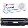 Generico Toner Compatibile per CF280A 80A per stampanti HP LaserJet Pro 400 M401A, M401D, M401DN, M401DNE, M401DW, M401N, MFP M425DN, MFP M425DW nero 2700 copie