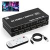 Suejezt Switch HDMI 8K 5 in 1 uscita, splitter HDMI a 5 porte con IR Selettore switch HDMI supporto 8K a 60 Hz 4K a 120 Hz, switch HDMI 2.1 compatibile con PS 5/4/3 Xbox Switch Roku TV Fire Stick PC