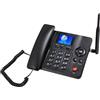 QQYYLI Telefono da tavolo Wireless Full Netcom 4G Schermo a colori, Dual Sim Wifi Bluetooth con radio FmLinea fissa cordless nera con Fm, Sim, Sms Linea fissa cordless Funzioni vivavoce