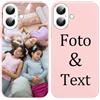 Yoedge Cover Personalizzata Custodia per iPhone 16 6,1 Personalizzato con Foto Testi Disegni Personalizza Custodia Immagine, Antiurto Rosa Personalizzabili Case per iPhone 16