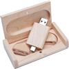 Yaxiny Chiavetta USB C da 128GB chiavetta USB 3.0 ad alta velocità, doppia OTG, in legno d'acero, per TV, auto, smartphone, PC, laptop