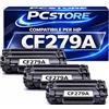 PcStore CF279A Toner Compatibili 79A Nero per HP LaserJet Pro M12a M12w MFP M26a M26nw - Cartucce Toner Alta Resa Qualità Premium (3 Pezzi)