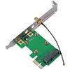 ASHATA Scheda PCI Express Riser, Mini PCI-E a PCI-E Scheda Riser Espansione Scheda Esterna Scheda di Rete Supporta Tutte Le Schede Mini PCI-E