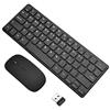 VENTDOUCE Set di mouse e tastiera wireless wireless con ricevitore USB, 2,4 GHz, silenzioso, USB, per PC, desktop, computer, computer portatili,