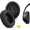 GEEKRIA Cuscinetti auricolari di ricambio Geekria QuickFit per Bose 700 con cancellazione del rumore, cuffie NC700 (nero)