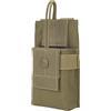 Gexgune Tactical Radio caso titolare fondina walkie talkie fondina molle regolabile sacchetto aperto superiore Magazine M4 Mag Pouch (Tan)