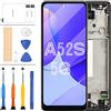 LADYSON per Samsung Galaxy A52S 5G Schermo Rpelacement per Samsung A52S 5G Schermo LCD A528 SM-A528B SM-A528B/DS Display LCD Touch Digitizer Assembly Parti di Riparazione con Telaio (Non Originale)