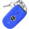 mt key Key Soft Case Cover protettiva per auto blu scuro per OPEL Astra K Insignia B Corsa E Mocha Zafira