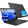 HP Notebook Hp Portatile Full HD Intel N4020 Fino a 2,8Ghz,15,6 Hd,Ram 8Gb Ddr4,Ssd 256 Gb M2,Hdmi,Usb 3.0,Wifi,Lan RJ-45, Bluetooth, Webcam, Windows 11 Pro