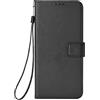 TingYR Cover per Motorola Edge 50 PRO, Pelle Custodia Carte di CBuleito da Funzione Stand, Pelle Anti-Slip Slot Portafoglio Flip Protettivo Dell'ente Completo Slim Fit Cover.(Nero)