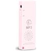 Cuifati Lettore MP3 Lettore MP3 Portatile per Bambini, Lettore Musicale All'aperto Walkman per Lo Sport, Registrazione Musicale con Scheda di Memoria 64 GB(Rosa)
