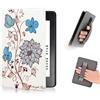COCFOOKIW Custodia per 6 Pollici Kindle Paperwhite 5a/6a/7a Generazione, Cover Protettiva Alla Moda con Cinturino da Polso e Automatica Veglia/Dormire (Modello EY21 / DP75SDI)