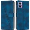 FERLAN Cover per Motorola Edge 30 Neo/30 Lite Pelle Premium Portafoglio Protezione Wallet Libro Flip Case Magnetica Supporto Custodia per Motorola Edge 30 Neo/30 Lite - Blu