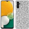 BLOTECH Cover Brillantini per Samsung Galaxy A34 5G Backcover Glitter Ultra Sottile Bling Custodia in Silicone Morbido TPU Shockproof Coperture Bumper Gel Soft Custodia Lucciante Samsung Galaxy A34 5G,Argento