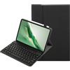 YKWXSC Custodia Tastiera per Samsung Galaxy Tab A11+/A11 Plus Tablet 11 Pollici 2025, QWERTY Staccabile con Collegamento Bluetooth Tastiera, Nero