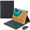 TSATAULE Custodia con Tastiera per Huawei Matepad 11.5S/11.5/Air 11.5 con Touchpad, Tastiera Retroilluminata Staccabile, Custodia Sottile in Pelle con Portapenne,Nero