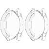 GMUJIAO [2 Pack Cover per Samsung Galaxy Watch 6 44mm,Custodia in Morbido Silicone di Gel AntiGraffio in TPU,Anti-Graffio Protettiva Case-Trasparente