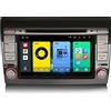 erisin 8 Core Android 14 Autoradio GPS Navigatore per Fiat Bravo Wireless Carplay Android Auto DSP Bluetooth Wifi SWC DAB+ GPS Radio DVR IPS
