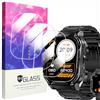 Blueshaweu 3 Pezzi Vetro Temperato Compatibile per HIDAMEL M3E ‎1,96" Smartwatch, Pellicola Protettiva Schermo in Vetro Temperato Alta Risoluzione Compatibile con HIDAMEL M3E 1,96" Smartwatch (Glass)