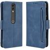 Jiajihua Custodia Compatibile con Vodafone Smart V10 VFD730 Portafoglio [Doppio slot per schede][Flip Stand][Custodia del telefono][Chiusura magnetica] Blue