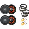 SoundPLUS Kit 4 Casse Hertz DCX 165.3 coassiali per Alfa 147/159 da 165mm con 2 Supporti Anteriori, 2 Posteriori e 4 Connettori